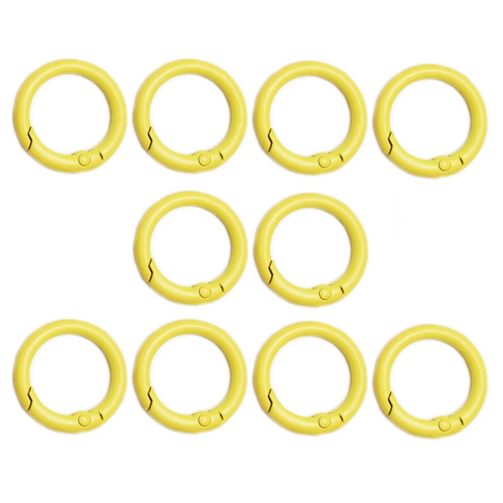 10Pcs Alloy Trigger Round Snap Buckle for Keychain DIY