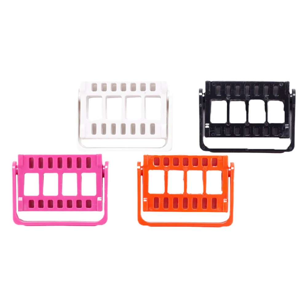 4 Pcs Display Shelves Grinding Head Stand Manicure Holder Nail Polishing Storage Rack Take Away Drill Bit Case