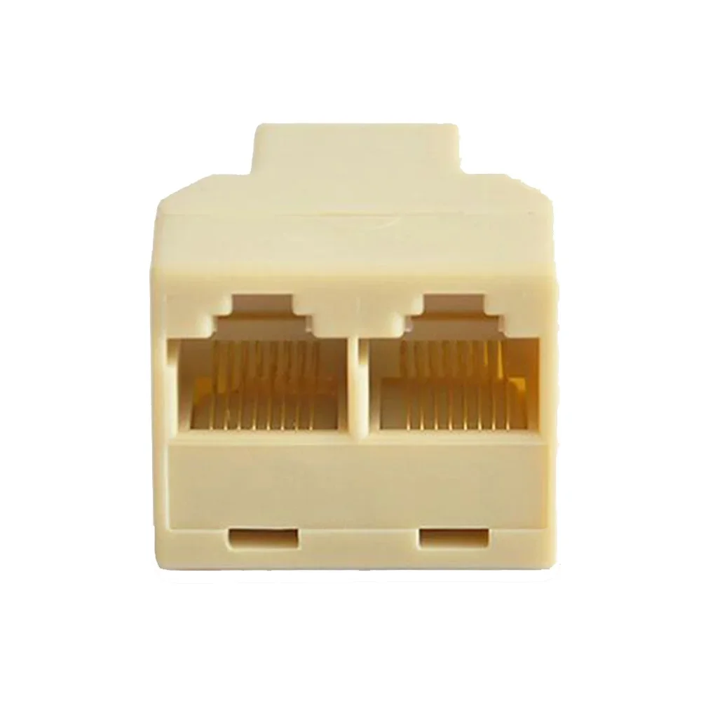 3/5/10 Uds nuevo RJ45 Ethernet LAN red Y divisor adaptador de 2 vías acoplador de 3 puertos, conector de enchufe 8P8C herramientas de Internet