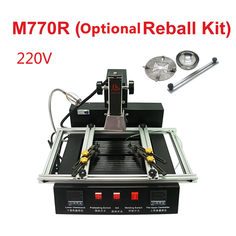 

The Most Economic Upgraded IR BGA Model LY M770 M770R BGA Rework Station 220V 2 Zones Manual Operation 1900W