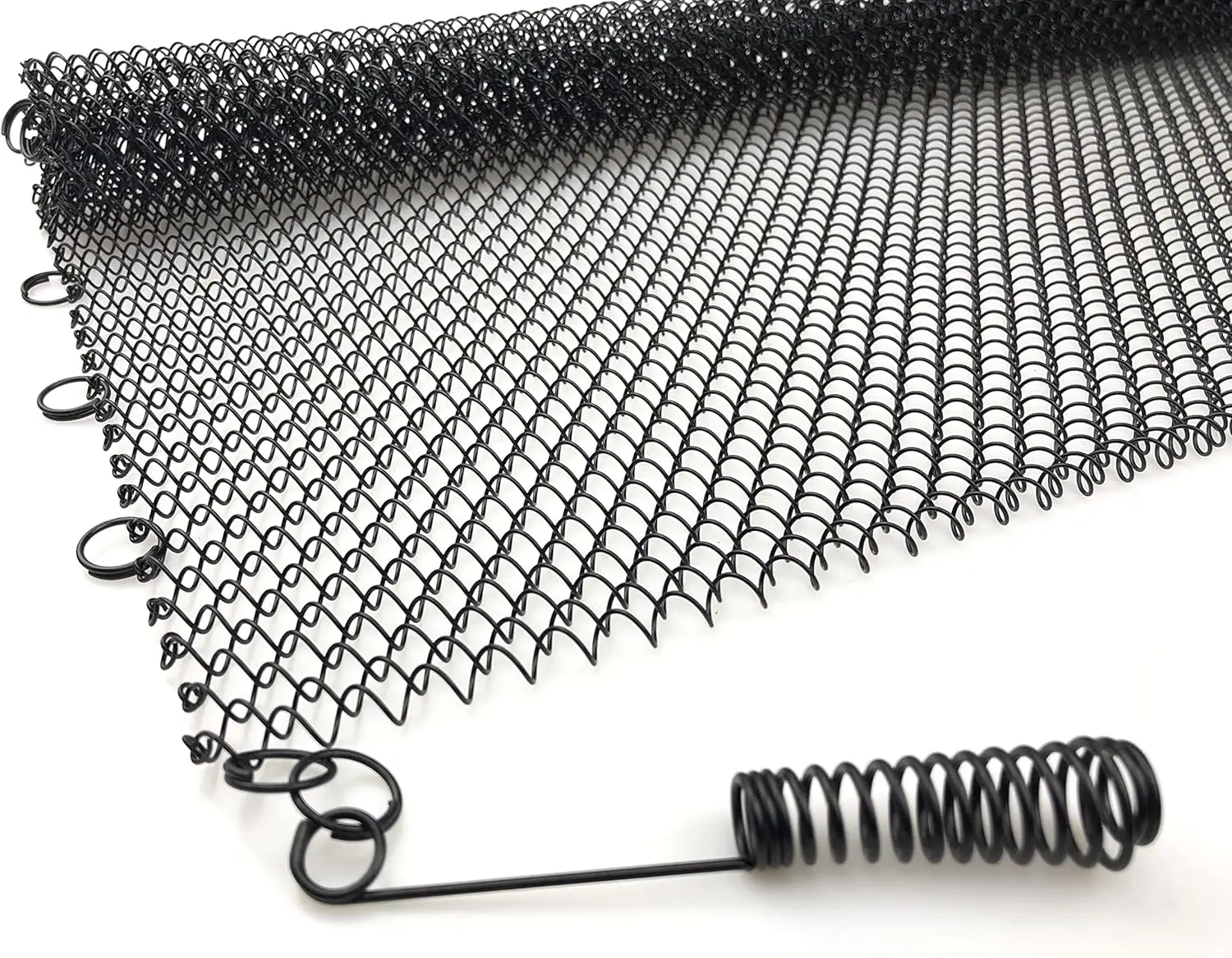 

Сетчатая штора для камина Sunshinecarpentry, две панели. Комплект для сборки (НЕ включает штанги) (20 дюймов в длину x 24 дюйма в ширину), черный (FHL020)