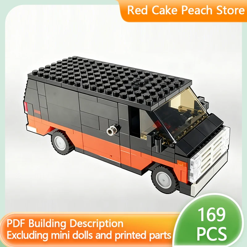 نموذج سيارة المدينة MOC قوالب البناء الكلاسيكية فاندورا الأمريكية فان وحدات التكنولوجيا الأطفال هدايا العيد تجميع اللعب البدلة #1