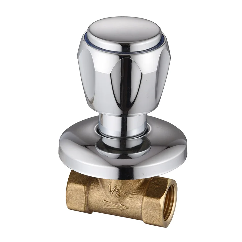 Brass Dark Valve DN15 Concealed Switch Bathhouse Shower Valve Quick-open Solar Water Supply with In-wall Maintenance Accessories