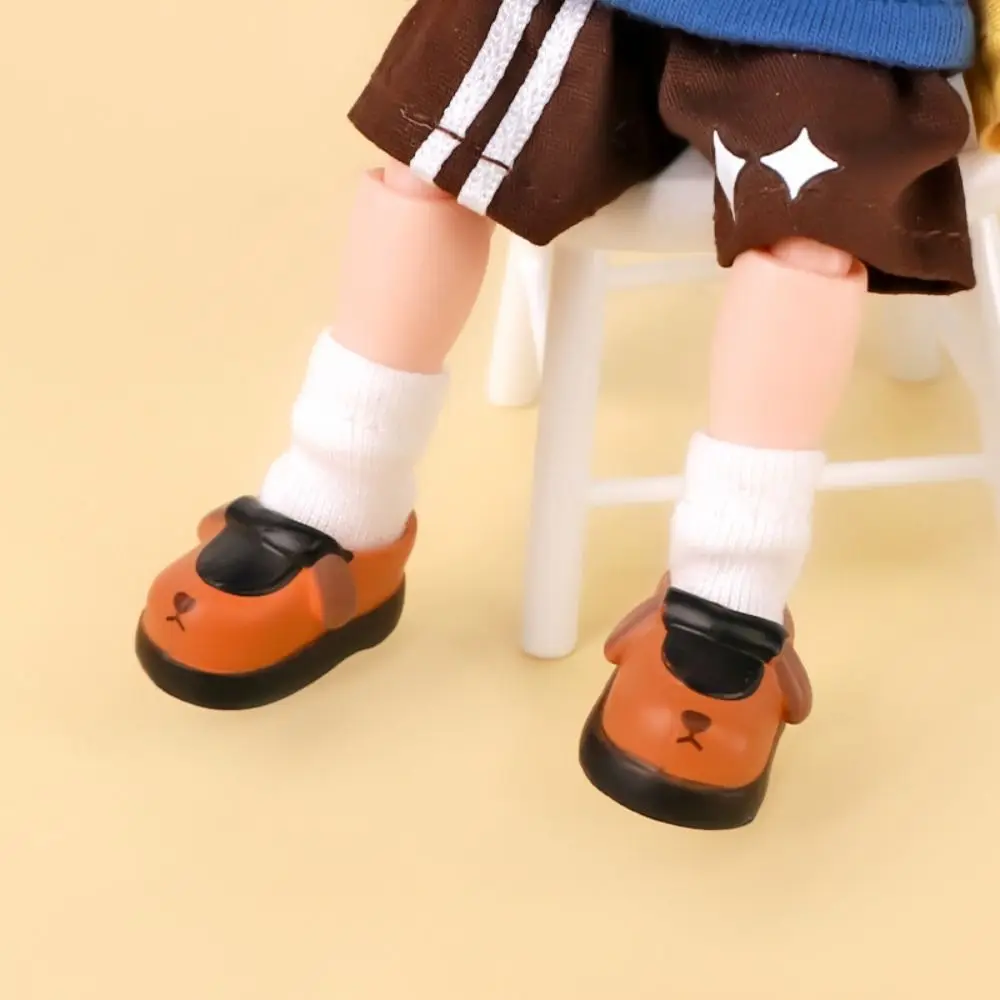 Animal Dog OB11 Doll Shoes Lovely Kawaii 1/12 Doll Shoes Rubber Puppy Doll Accessories Kids