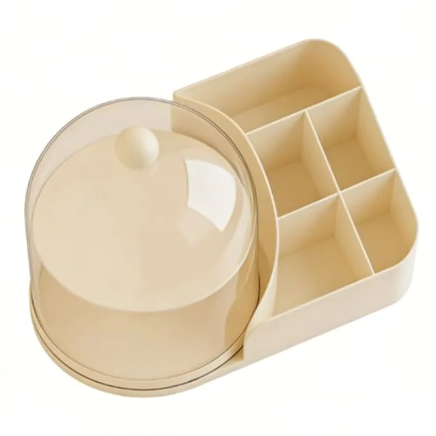

360 Rotating Display Case for Collectibles Transparent Dust Proof Organizer Storage Box with Enclosed Cover for Figures Cosmeti
