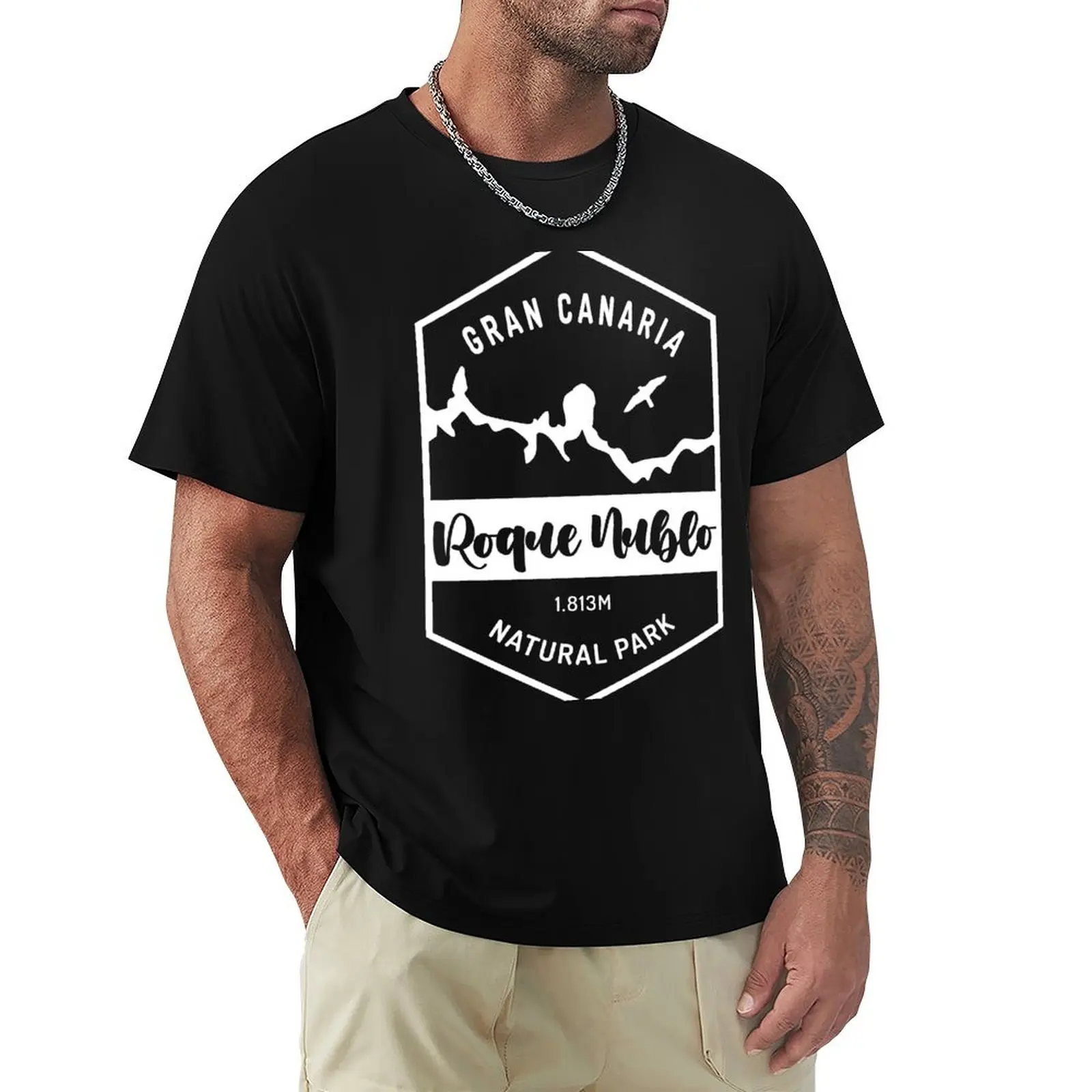 ROQUE NUBLO - NATURAL PARK | Between lava and saltpeter T-Shirt man t shirt cotton high quality T-Shirt