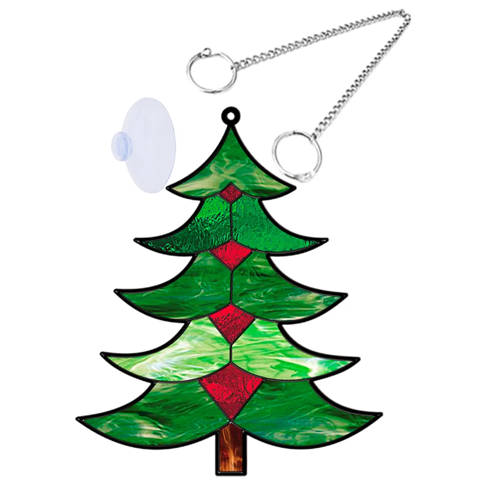 

Christmas Tree Hanging Ornament Acrylic Pendant Novel Pendants Door Hangings for Xmas Decor Scene Decoration Home