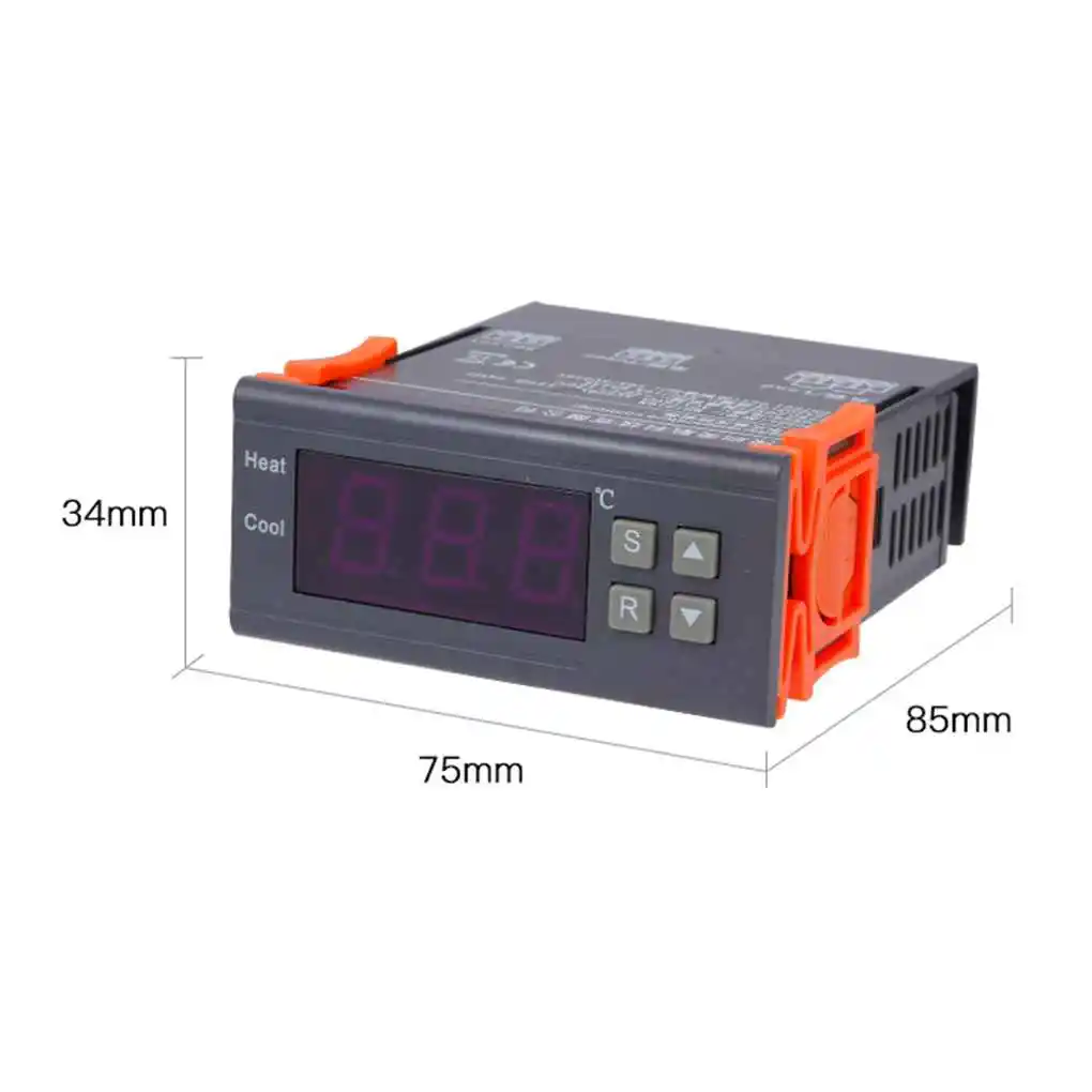 MH1210B AC220V LED Digital Thermostat Electronic Temperature Control Table Refrigeration Heating Controller Thermal Regulator