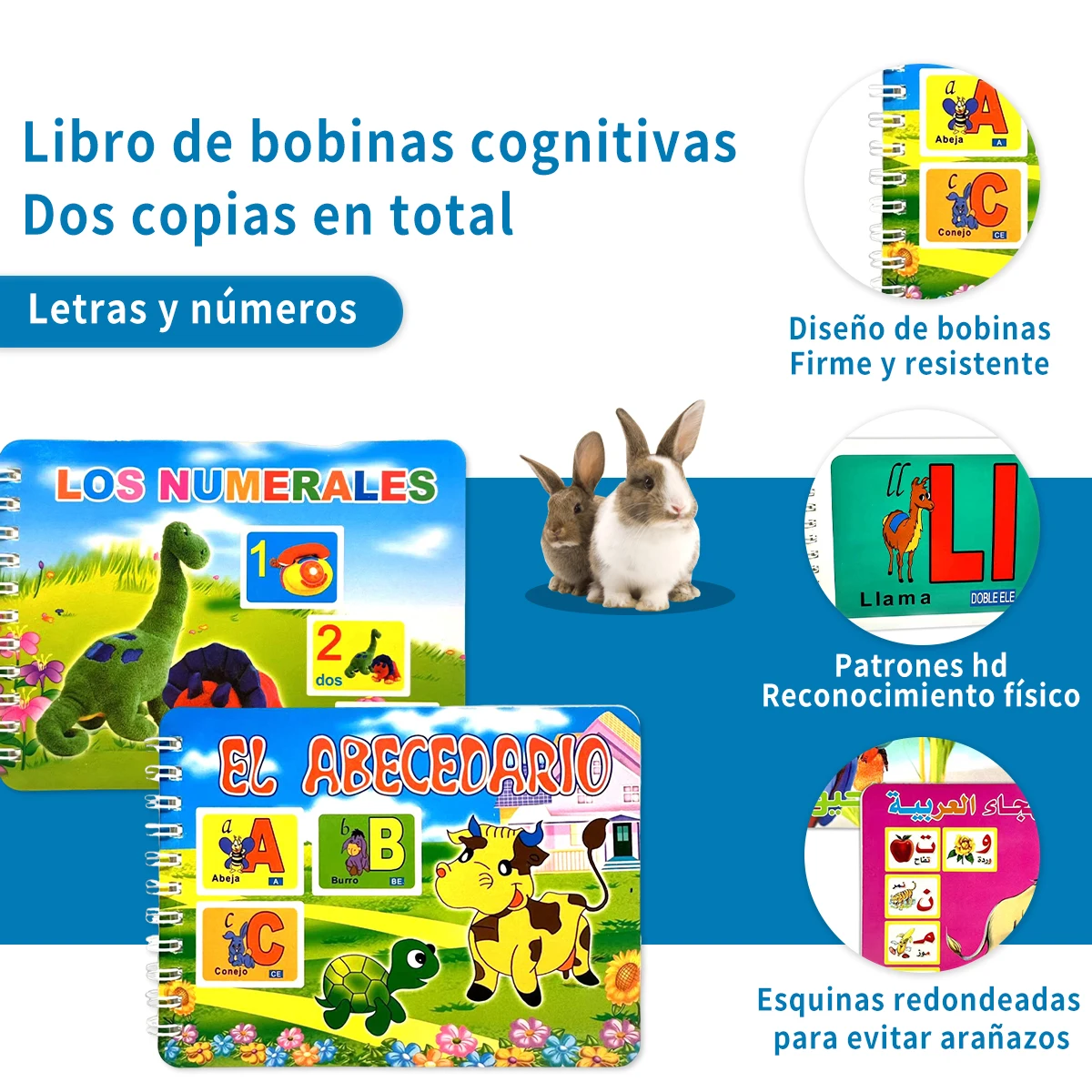 

Детская книжка-раскладушка с буквами и цифрами