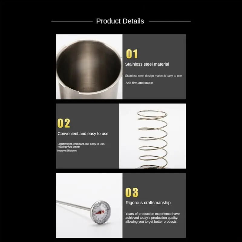MALL Press Ham Maker, Round Shape Stainless Steel Meat Press Machine for Making Healthy Homemade Meat with Thermometer