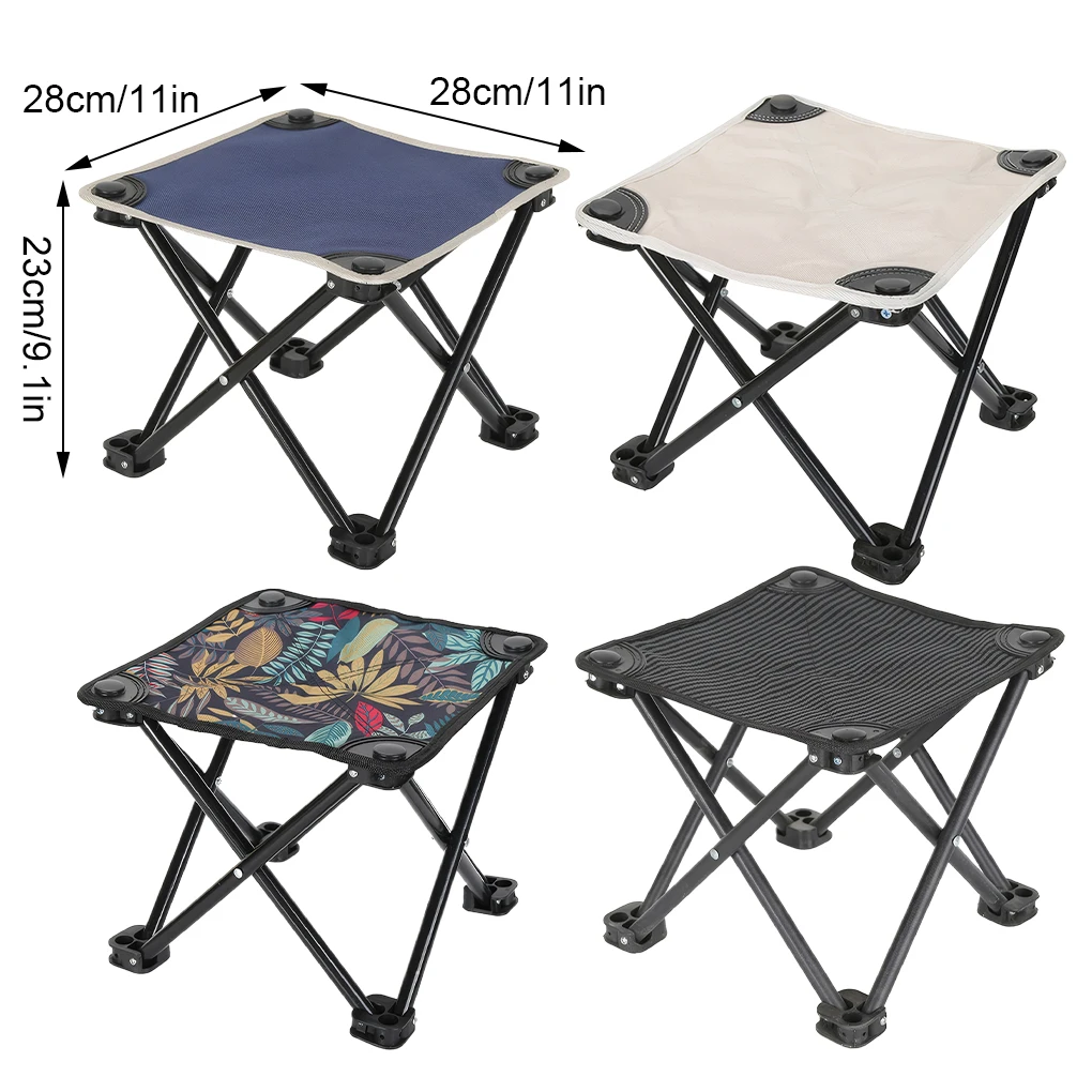 Outdoor Portable Folding Stool Camping Collapsible Foot Stool Hiking Beach Travel Picnic Fishing Seat Tools Ultralight Picnic