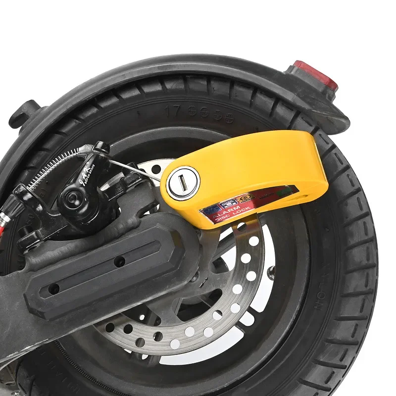 Cerradura de freno de disco con alarma, cerradura antirrobo para motocicleta, candado para bicicleta de montaña, candado para bicicleta eléctrica