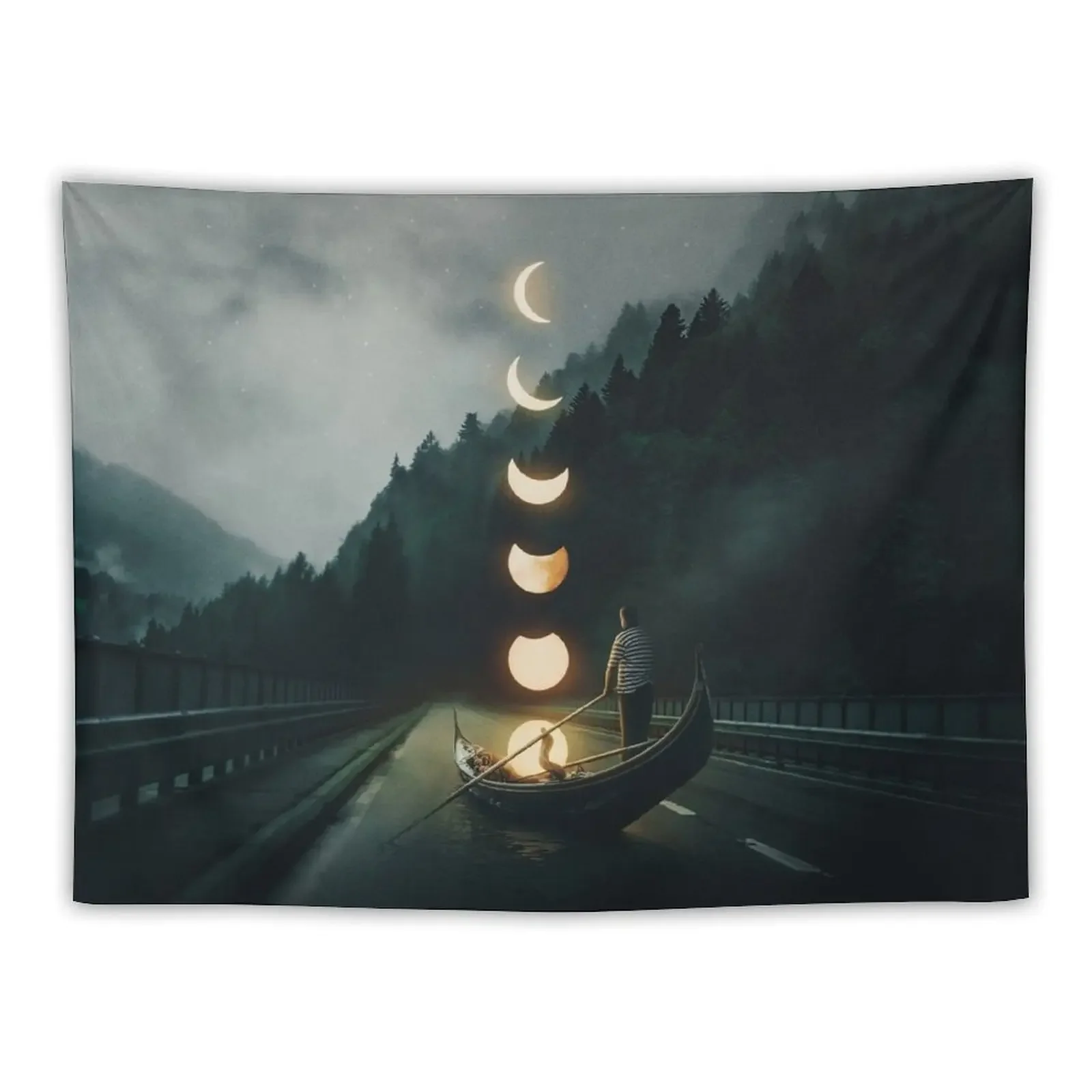 Moon Ride Tapestry Room Ornaments Decor For Bedroom Tapestry