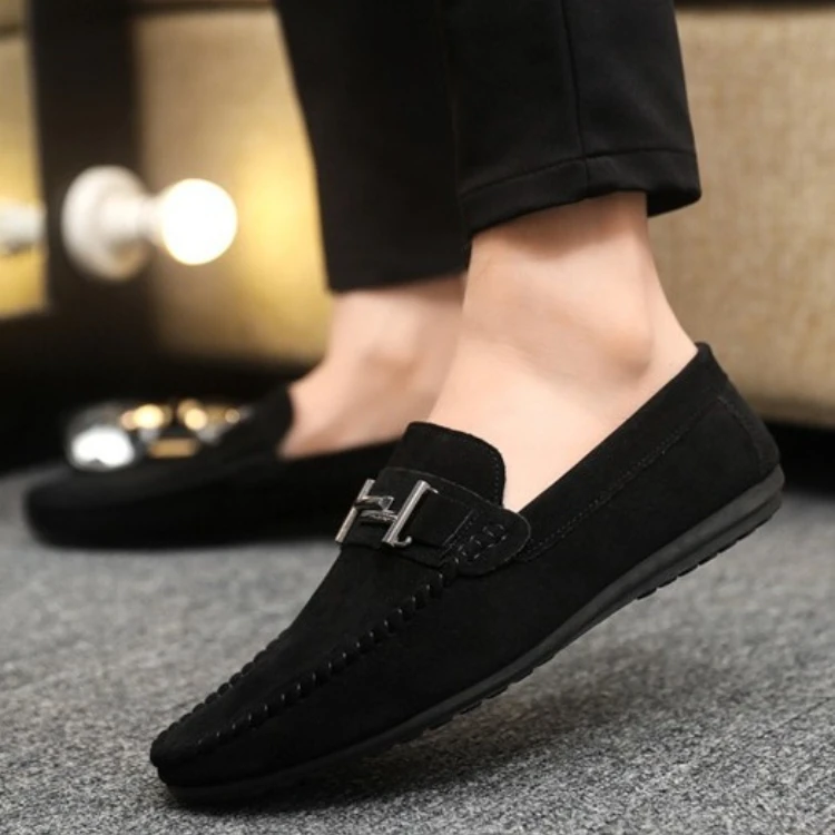 Frühling/Sommer Mode Herren Casual Slipper Rutschfeste Slip-On Schuhe Herren Fahrschuhe – Detail 10