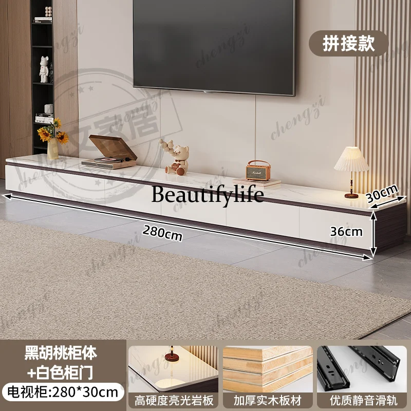 PPP  Luxury Decoration Tv Cabinet Natural Classic Modern Storage Tv Cabinet Nordic Vintage White Muebles