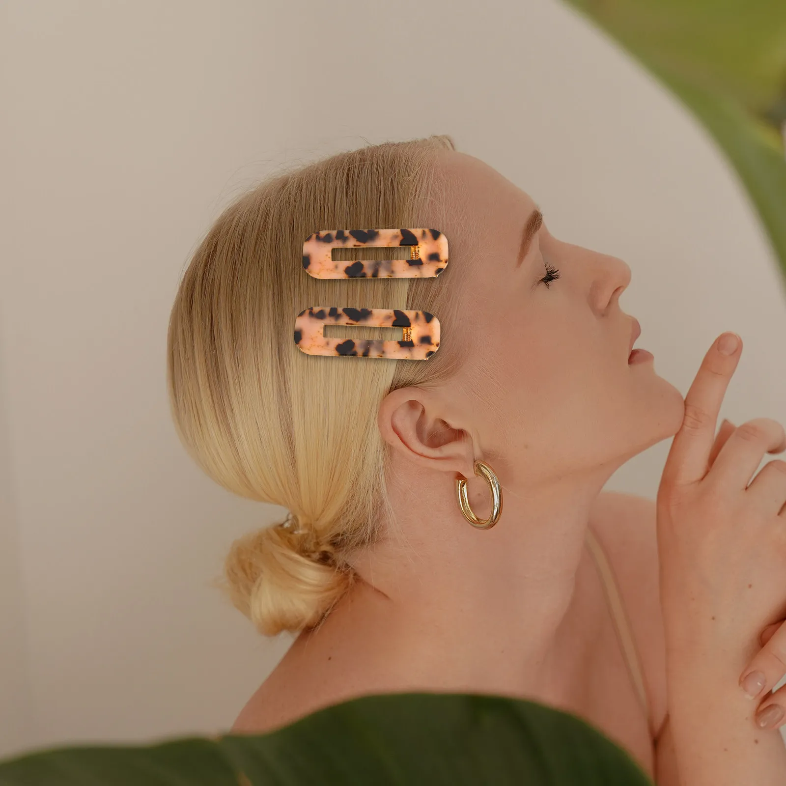 

2 шт. заколки для волос с леопардовым принтом, коричнево-черные квадратные пластиковые заколки для женщин, стильные аксессуары для вечеринок и повседневной носки