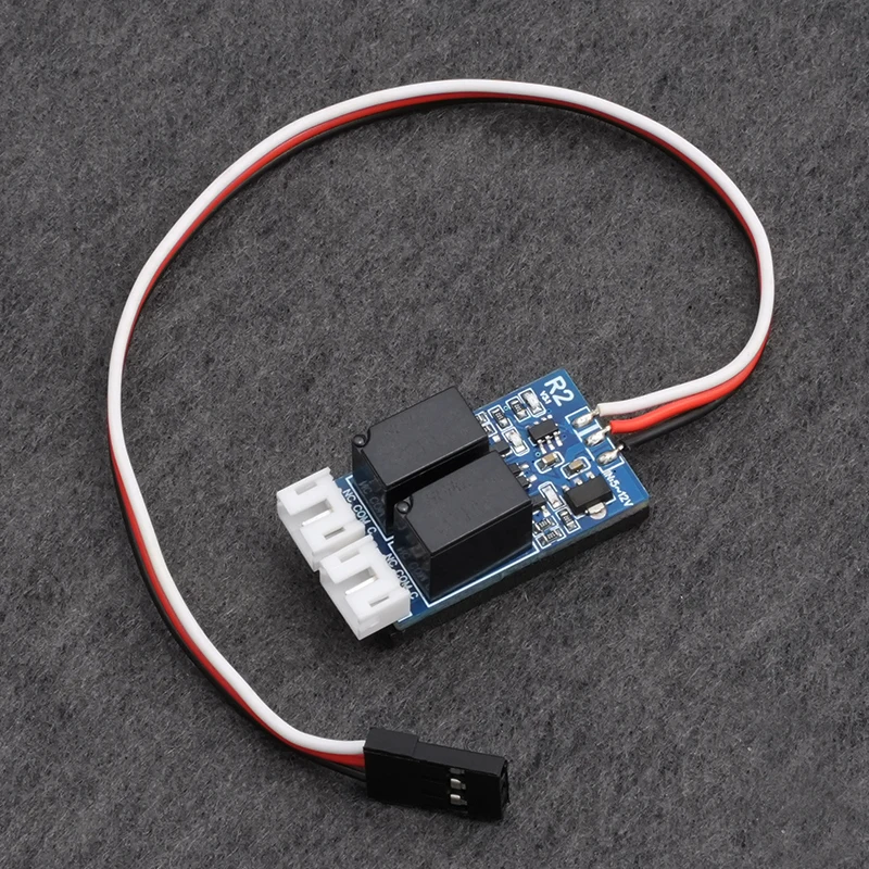 Two-Way Electronic Switch 6-12V 2A Relay Module Support 1-Channel Servo Signal Input for RC Models/Camera Shutter Control