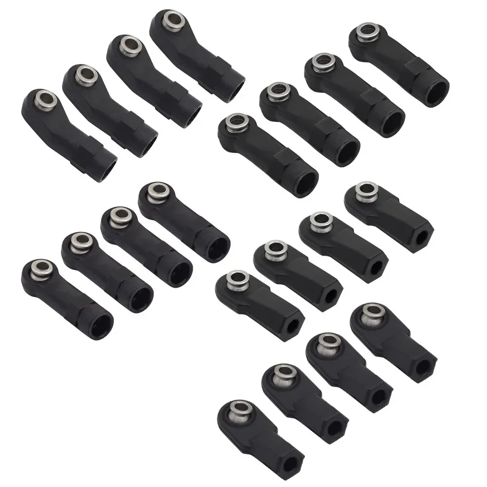 10pcs Plastic M4 Rod End Link Linkage Balls Joint Head For 1/10 Rc Car Crawler Axial Scx10 Ii 90046/47 Trxs Trx4 Trx6