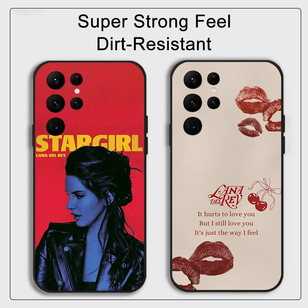 L-Lana D-Del R-Rey Singer Phone Case  Samsung S series s20 s21 s22 s23 s24 FE Plus Ultra TPU Soft to Skin-friendly case