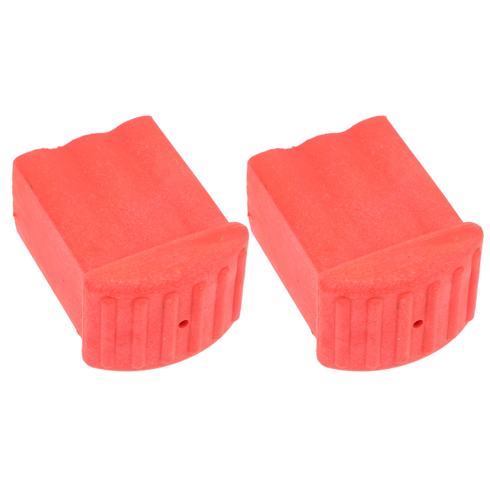 2 Pcs Ladders for Home Non-slip Mat Protective Covers Pads Rubber Feet Red Standoff