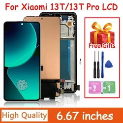 6.67“AMOLED  Mi 13T Display Replace For Xiaomi Mi 13T Pro LCD 2107113SG Display Touch Screen Digitizer Assembly Repair Screen