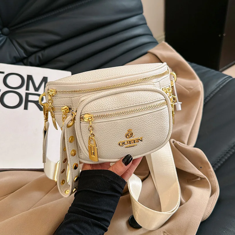 

Summer Hip-Hop Waist Bag - High-Quality PU Leather, Adjustable Strap, Compact Crossbody Purse, Streetwear Essential for Women