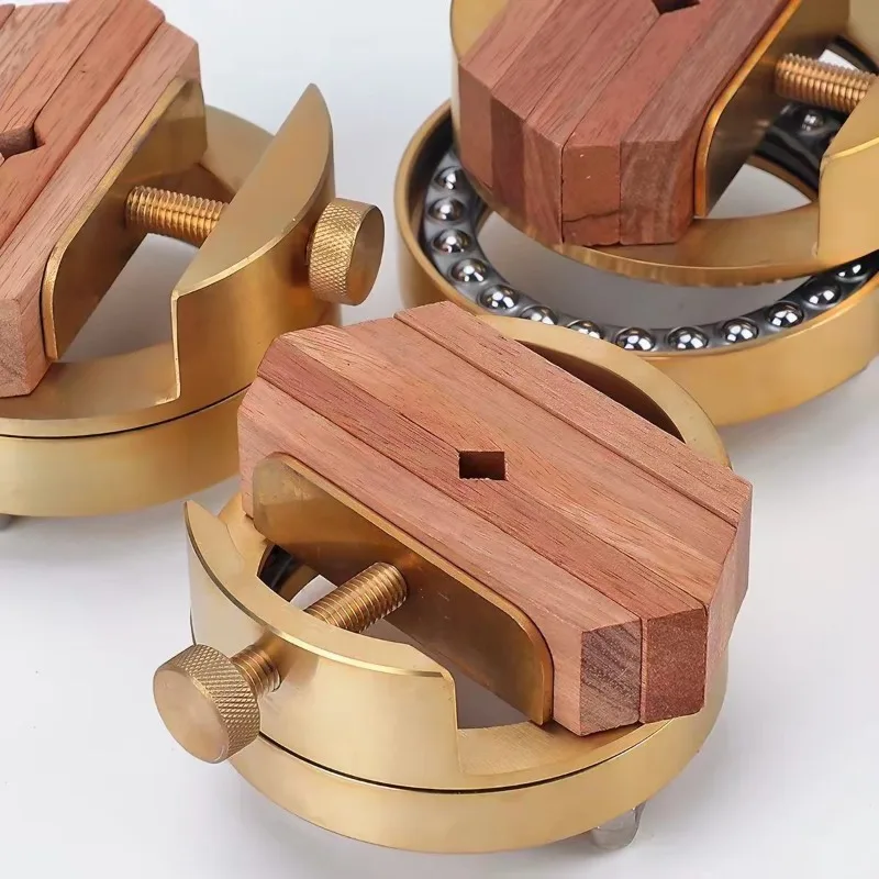 Upgraded Heavy Duty Integrated Rotary Printing Clip - SAE 1045 Steel Double Plate Anti-rust with Red Sandalwood Jaw Block