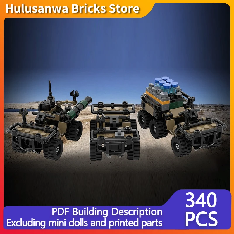 

Tactical All-Terrain Vehicle Model MOC Building Bricks War Equipment Modular Technology Gifts Holiday Assemble Children Toy Suit