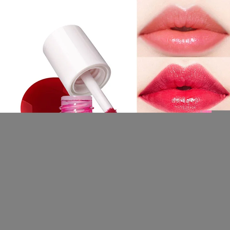 Brillo de labios hidratante, 5 colores, gelatina duradera, taza no pegajosa, lápiz labial líquido, tinte de labios rosa rojo cereza Sexy, maquillaje de labios coreano