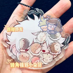 Sakata Gintoki Hijikata Toushirou Anime Keychian Shake Fighter Men GINTAMA Acrylic Keyring Figures Stand Bags Pendant Kids Gift