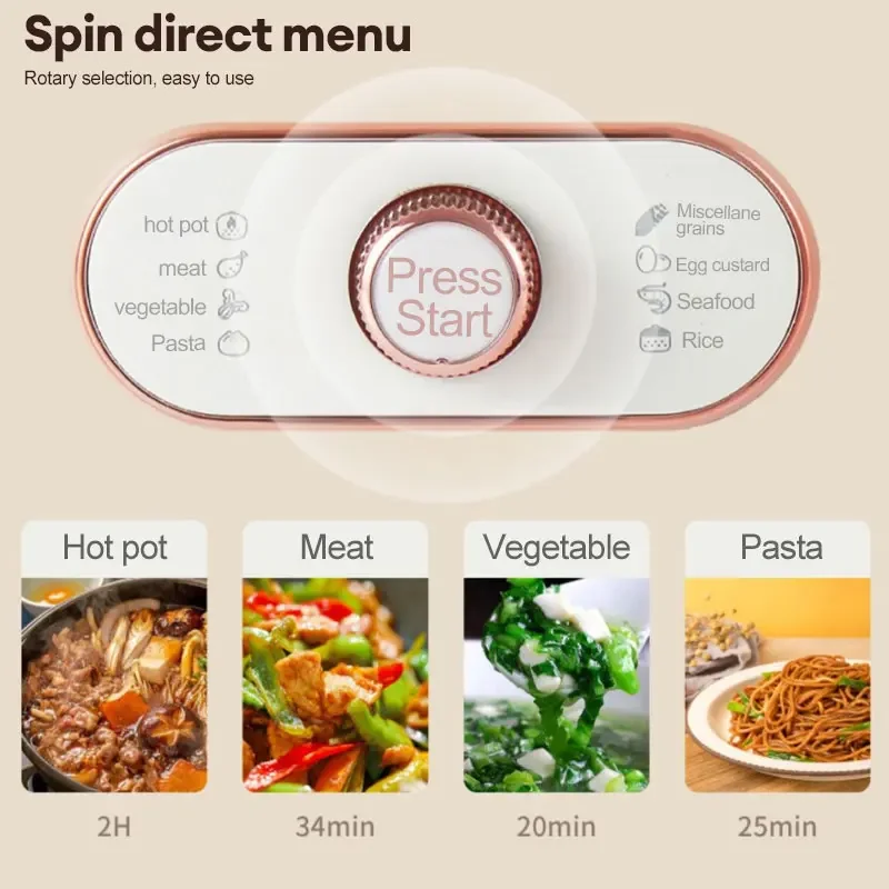 Gnocchi di cibo Per Uso Domestico Pan Warmer Multicooker 110 V/220 V Piroscafo Elettrico Pentola A Vapore Cottura A Vapore Casa 2 strati Trasparente