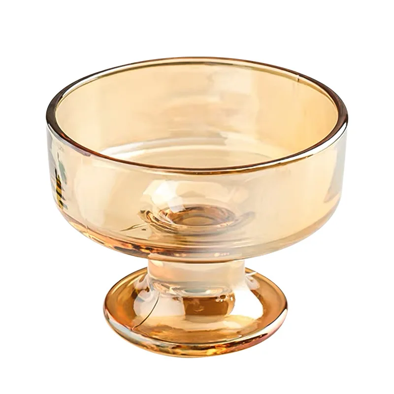 Ice Cream Ball Cup Glass Yogurt Bowl High Footed Dessert Ice Cream Cup Milkshake Pudding Cup