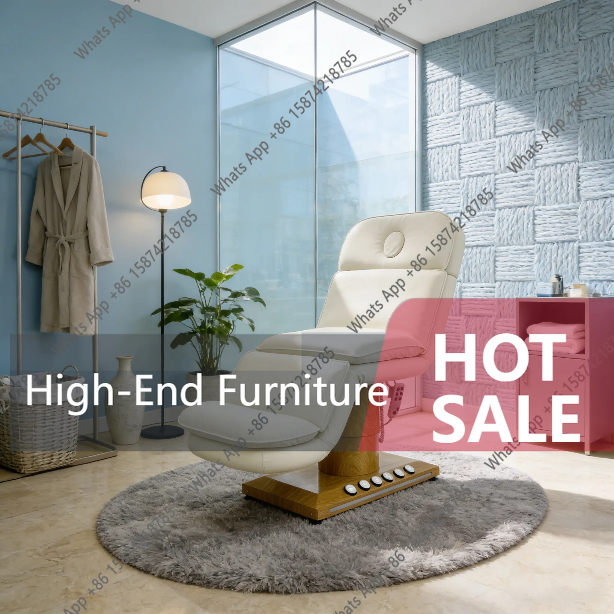 

Многофункциональная косметологическая кушетка eF премиум-класса, массажная кровать с электроприводом, интегрированная система для лежания и сидения, для салонов красоты