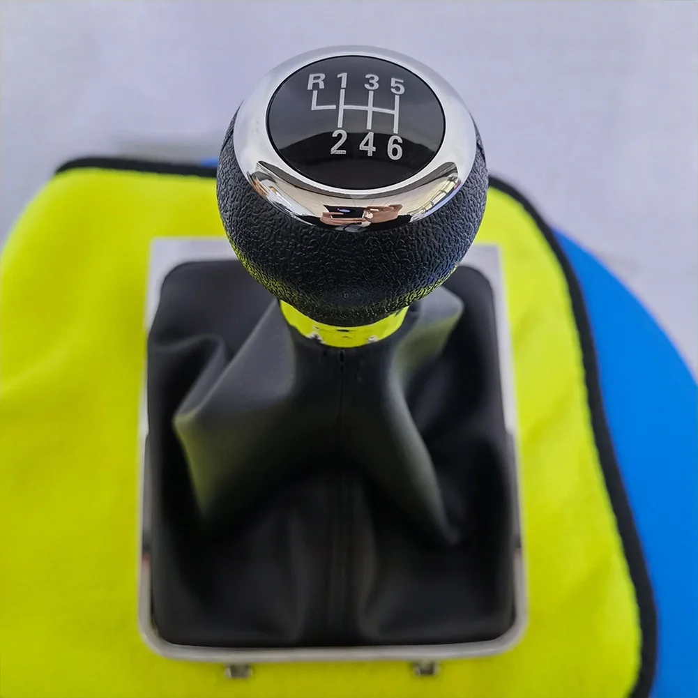 Manual Gear Shift Knob for Passat B6 2005 2011 5 Speed 6 Speed Plastic Leather Black Narrow Design Comfort Grip