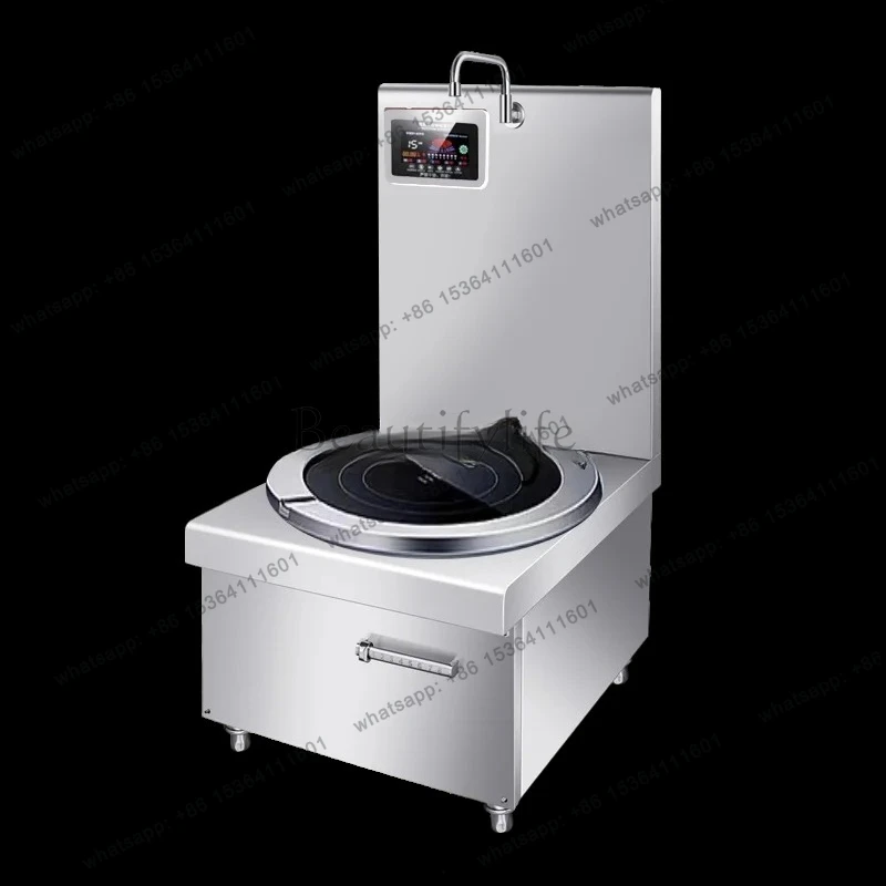 Commercial Induction Cooker 15kw High Power Soup Cooker Braised Meat Flat Surface Catering Canteen Low Soup Cooker
