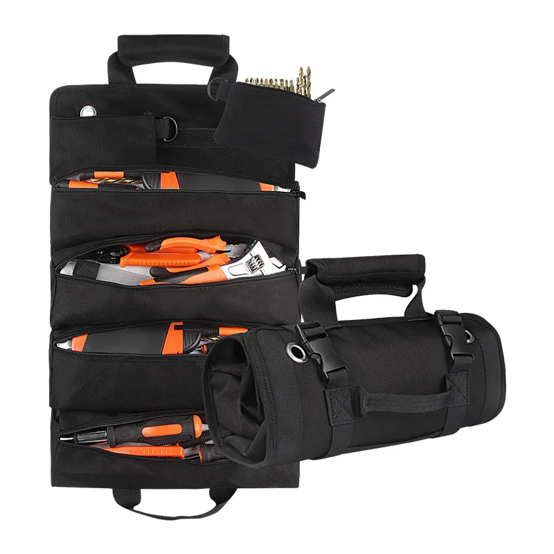 Oxford Cloth Tool Tote Bag Muti-Purpose Tool Organiser with 6 Pockets for Home Professional Tool Equipment Storage