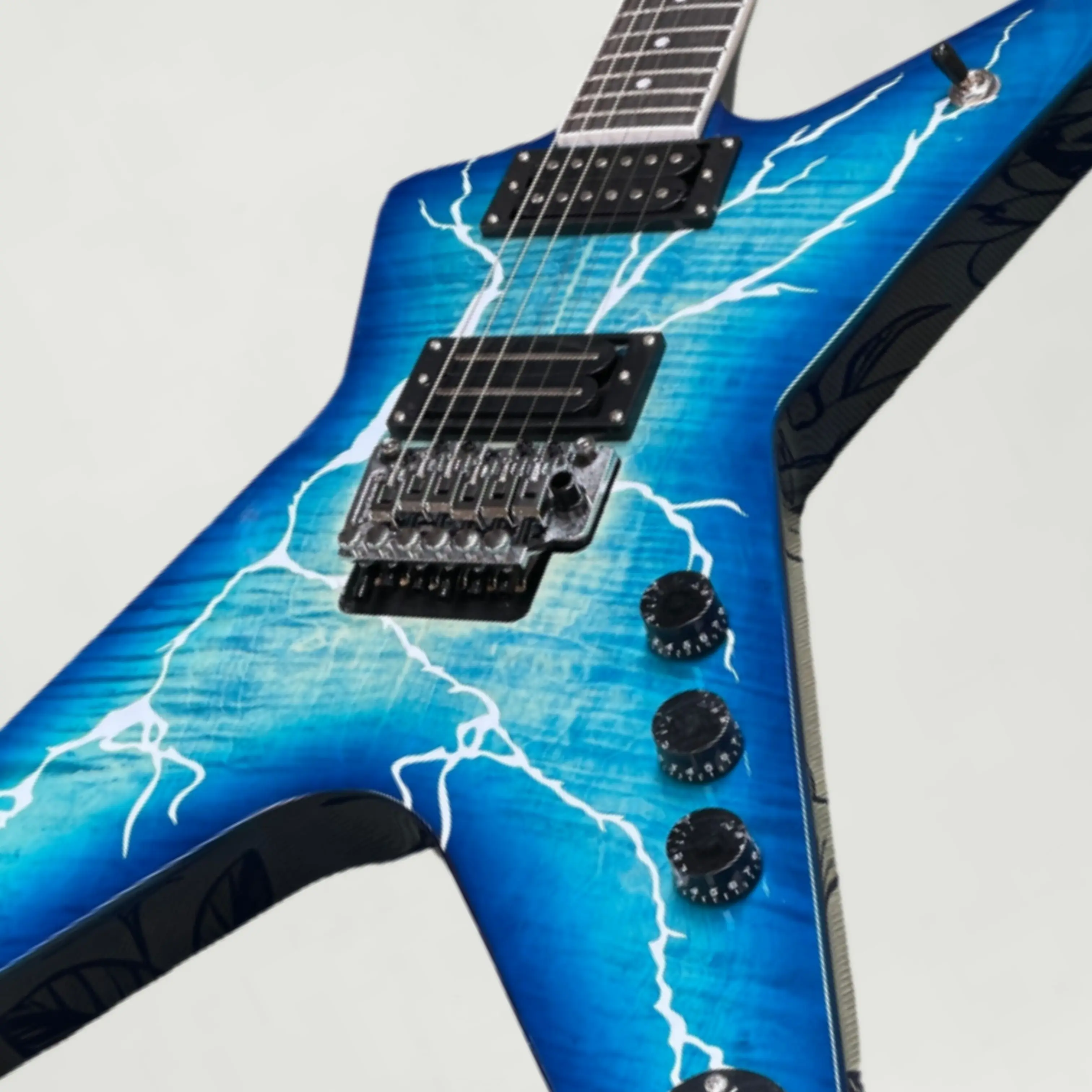 Blue 6-String Electric Guitar With Mahogany Body Guitars, Designed Specifically For Guitar Enthusiasts Guitarra