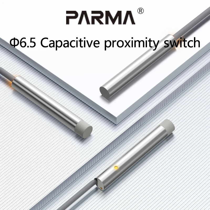 Circular Capacitive Proximity Pwitch Sensor Made Of Non-Metallic Plastic, Glass Or Wood For Feed Detection And Switching
