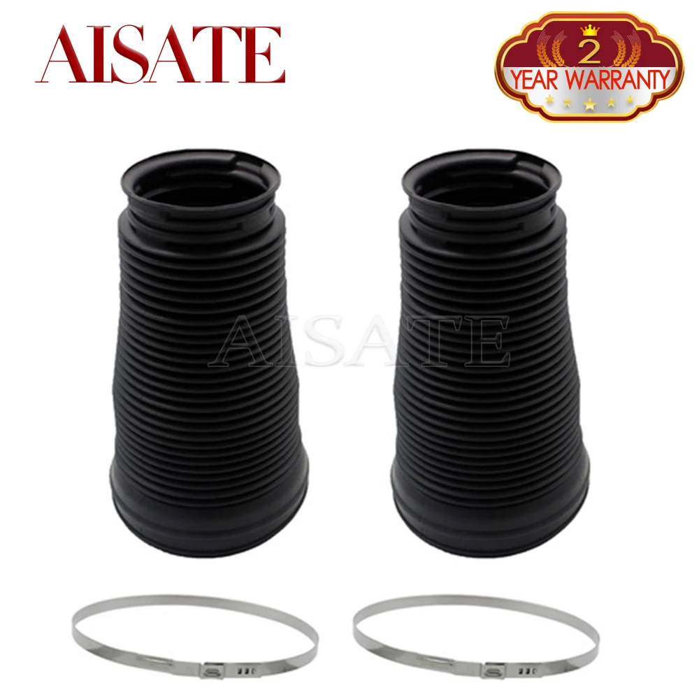 2/4pcs Front Rear Rubber Boot Dust Cover Ring For Mercedes Benz W221 S350 S500 Air Suspension Strut Kit 2213204913 2213209313