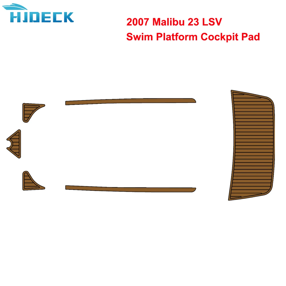 

2007 Malibu 23 LSV Swim Platform Cockpit Boat Cover Accessories EVA Foam Teak Deck Floor Pad Mat Customizable