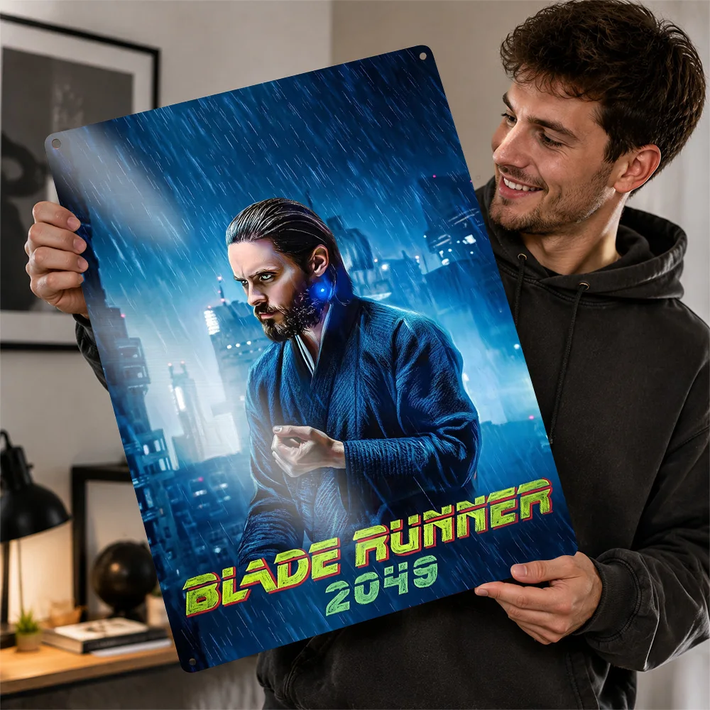 Blade Runner 2049 Officer K Portrait Printed Poster Personalized Metal Sign Cosmic Screen Style Wall Art Enhances Home Theater