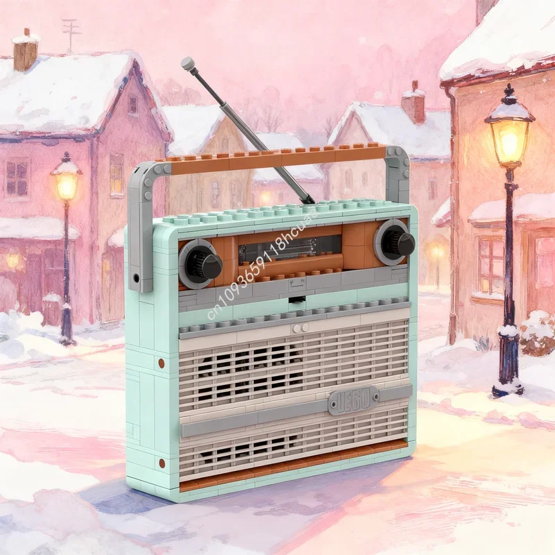 

921pcs MOC Special Request 1 Retro Radio Mod Model Building Toys Festival Gifts Blocks Architecture Assemble DIY Creative Idea