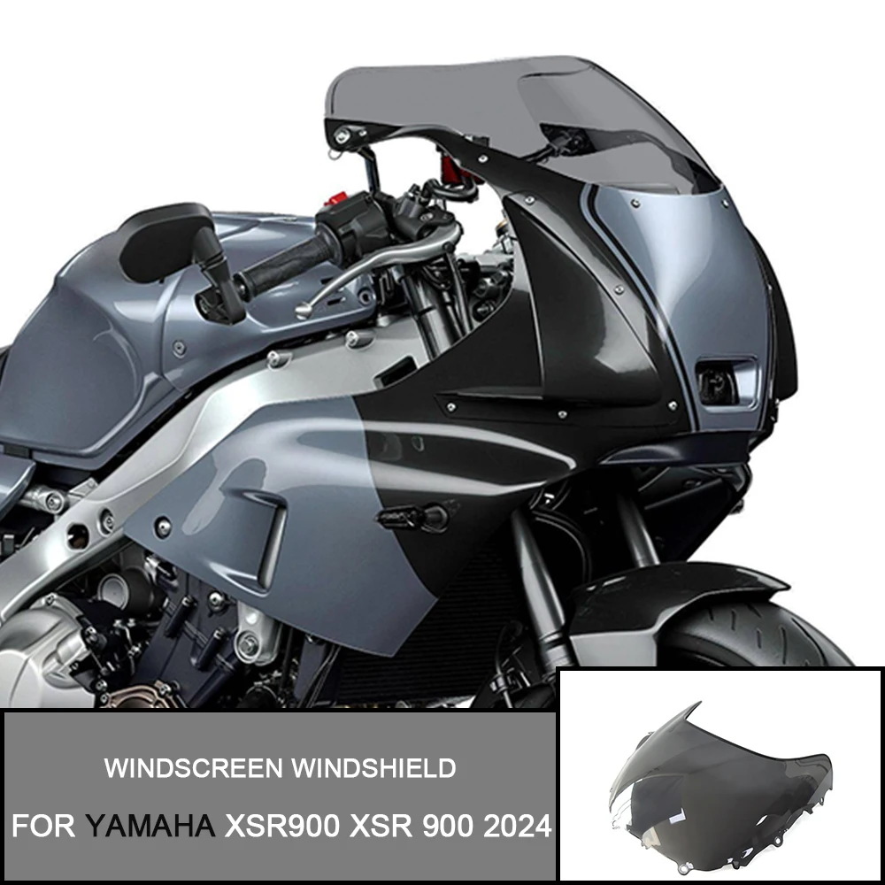 New Motorcycle Windshield Deflector Parts Front Flyscreen Windscreen Shield Wind Deflector For YAMAHA XSR900 XSR 900 2024