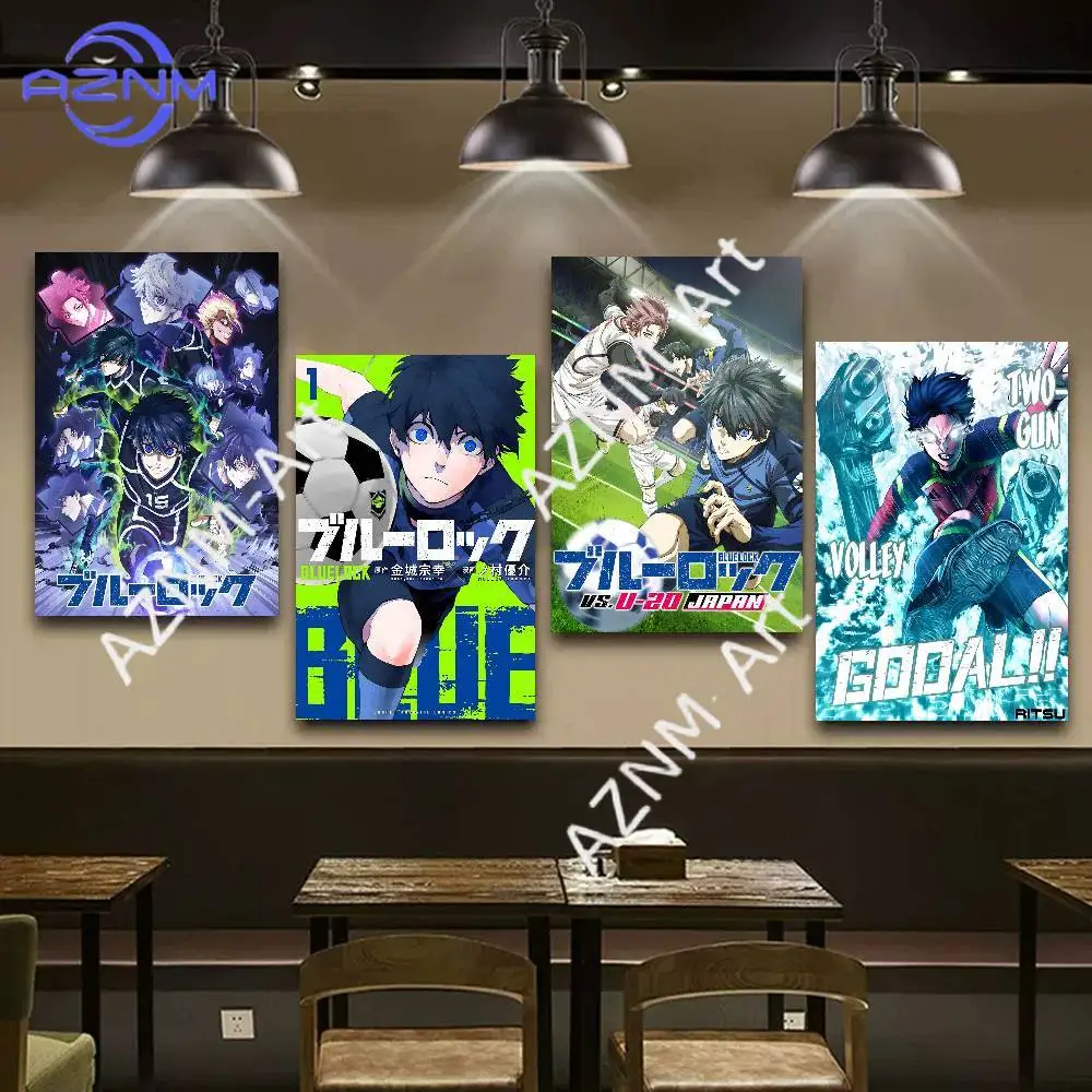1pc Anime BLUE LOCK Isagi Yoichi Poster Fancy Wall For Living Room Bar Decoration Wall Decor