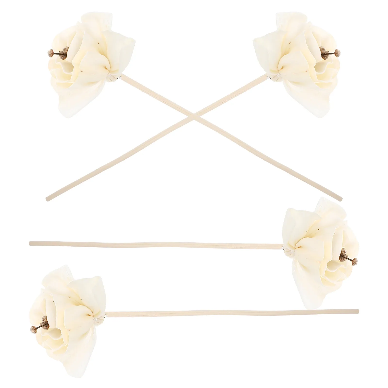 

4Pcs Tissue Paper Flowers Aromatherapy Diffuser Refills Realistic Elegant Home Office Car Bathroom Decor Scented Flower Diffuser