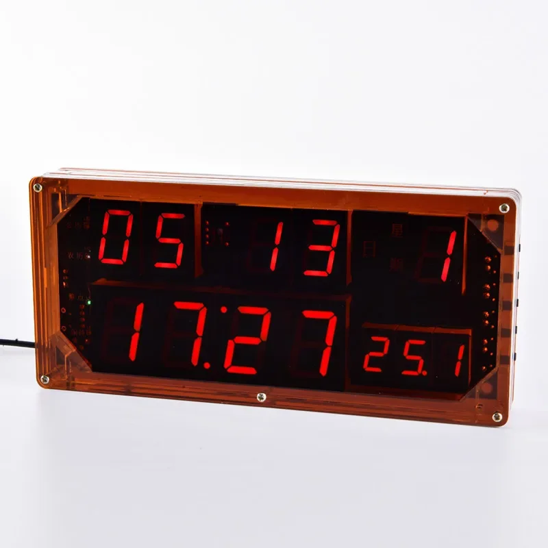 

Large screen voice clock production kit, precision clock parts, electronic DIY welding training kit parts