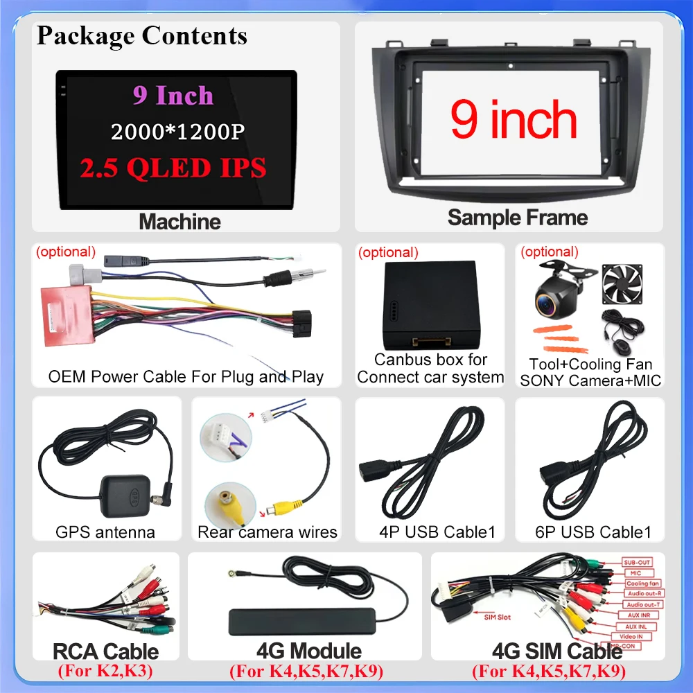 Android 15 Car Radio For Mazda 3 2009 2010 2011 2012 2013 Bluetooth GPS Multimedia Video Player Navigation WIFI No 2din DVD 4G