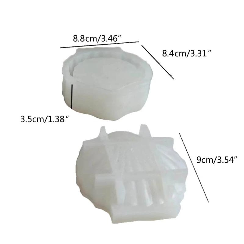 DIY Shell Shaped Container Silicone Molds 3D Epoxy Resin Mold DIY Storage Box Molds Crafts Jewelry Making Supplies