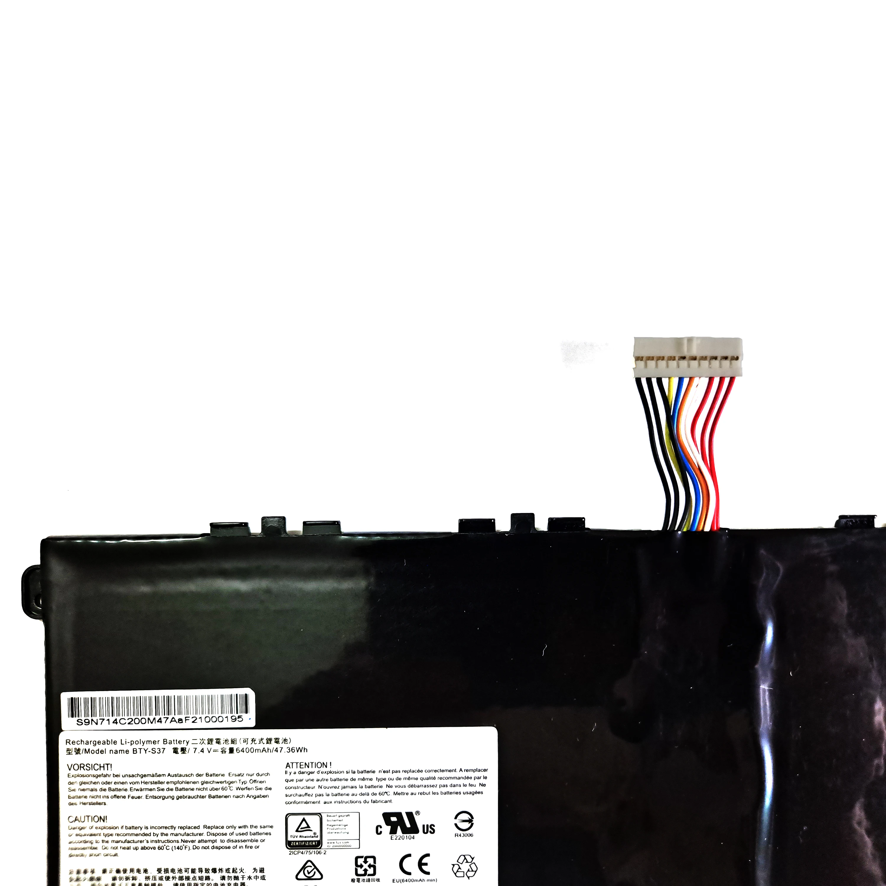 Genuine Original 47.36Wh BTY-S37 Laptop Battery For MSI GS30 2M 001US GS30 2M-013CN MS-13F1 MS1-13F1 Notebook