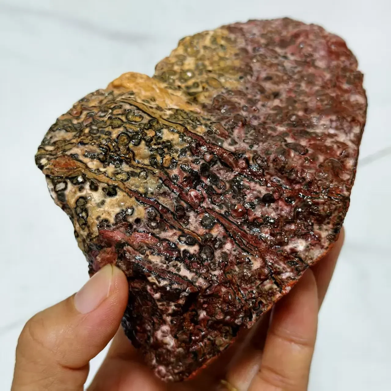 Natural Leopard-Print Stone Raw Stone, Quartz Crystal Rough Ore, Mineral, Spiritual Energy, Healing